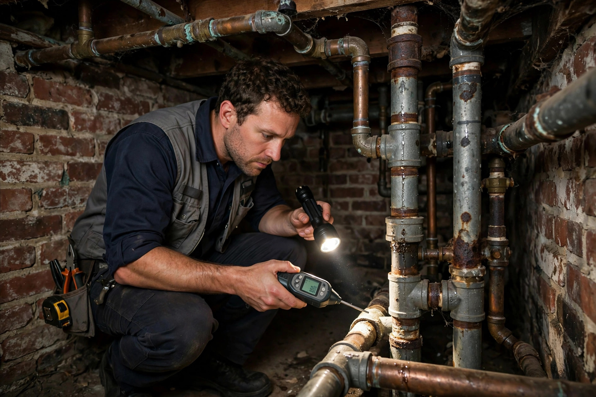 Checking for Pipe Leaks in Ybor City Historic Homes