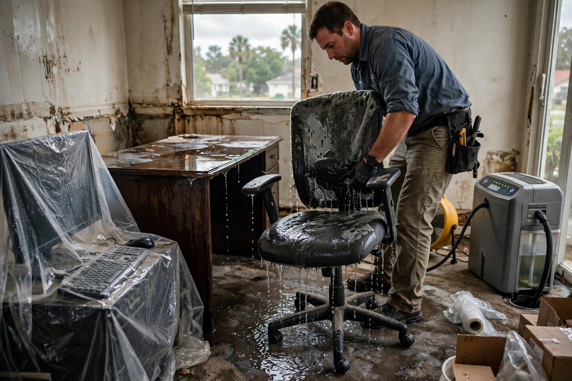 Handling Water Damage to Tampa Home Offices