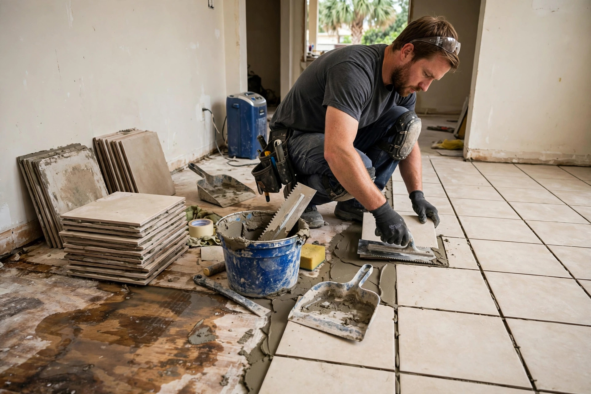 Restoring Tile Floors After Subfloor Water Exposure