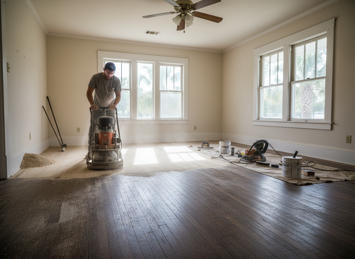 Hardwood Floor Restoration in Tampa