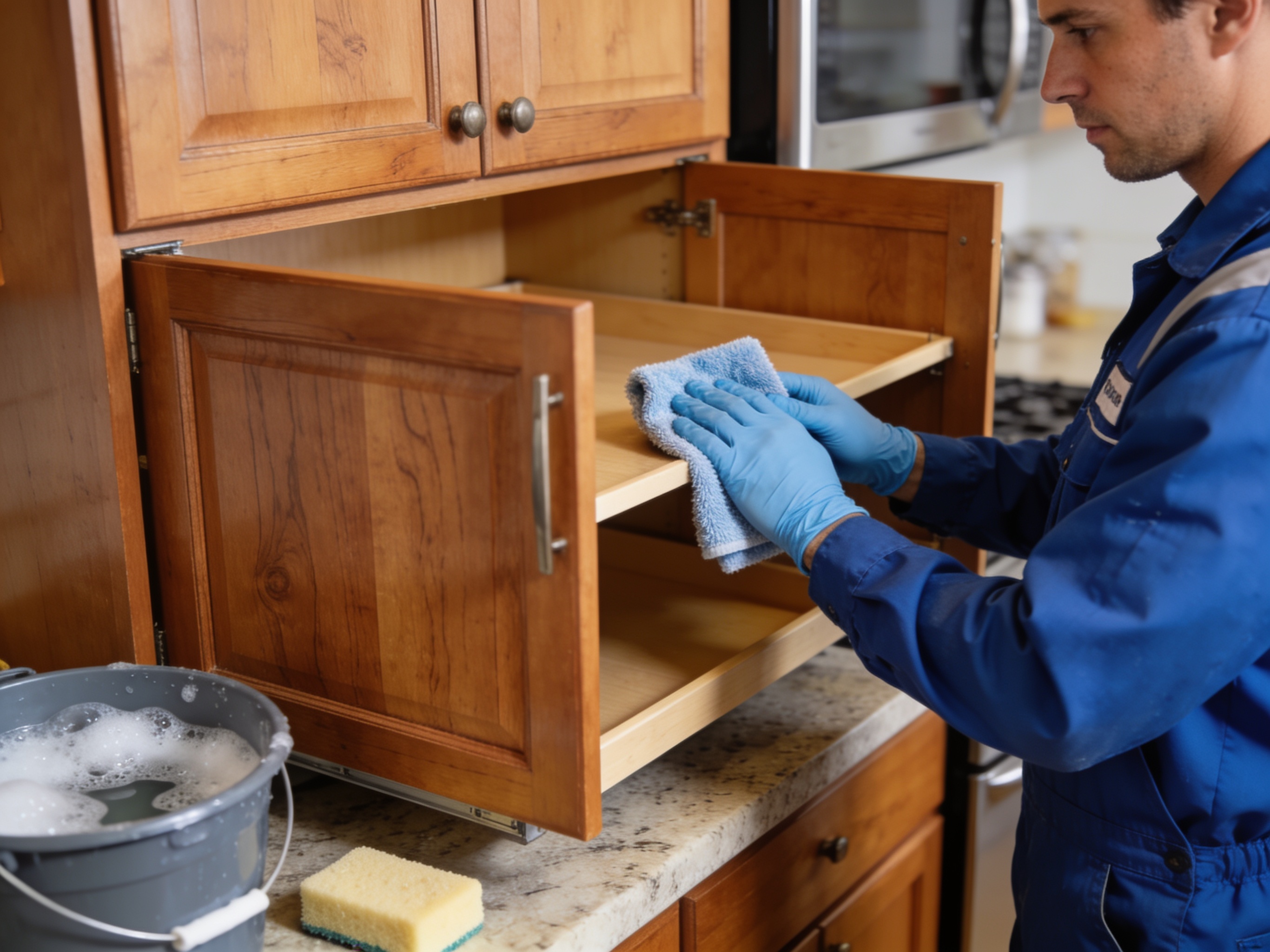 Kitchen Cabinet Drying in Tampa